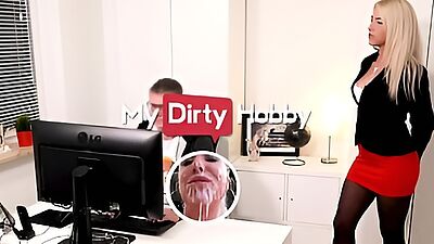 (Daynia's) IT Department Covers All Her Needs Whether That's A PC Virus Or Her Squirting Booty - My Dirty Hobby