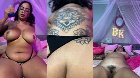 bbw badkittyyy desperately riding dildo