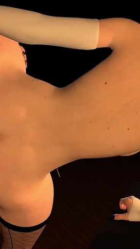 Futa Nuns Fucking with a Leg Over the Shoulder - 3D Porn