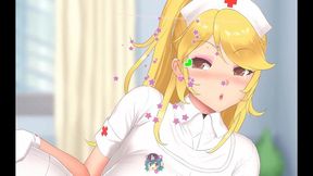 oppai muse [ hentai games ] ep.2 stripping a blonde naughty nurse at work and a emo gamer girl with fishnet stocking