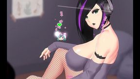 oppai muse [ hentai games ] ep.2 stripping a blonde naughty nurse at work and a emo gamer girl with fishnet stocking