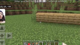 Minecraft Gameplay #2 / getting wood to start building a house // WITH FACECAM