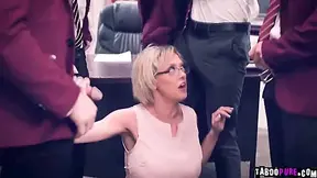 Horny Students 18+ Giving Their Hot Teacher An Ultimatum