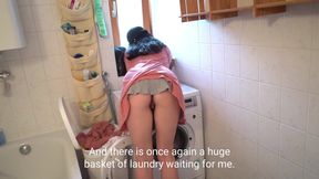 German Stepmommy gets turned on by wet panties (German Roleplay)