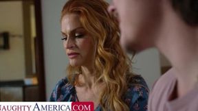 Sexy mom gets down with young stud, raw sex, dirty talks ensues, taboo thrills