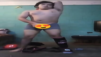 Jesus En boxer jalandose el pene avienta semen 9