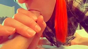 Gorgeous Blowjob From A Beauty With Sperm In Her Mouth