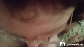 Wifey with glasses goes for the prick