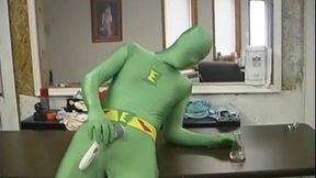 Emerald Man Falls Into A Mastrubation Frenzy