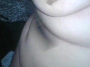 BBW self nipple torture