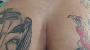 I warm up my slave with farts on his cock and make him cum 2 times with my wet and delicious farts