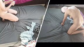 Hot amateur couple &mdash;  crazy sex in the bedroom