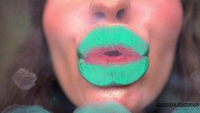 minty messy deep octopus kisses + spit fetish