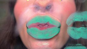 minty messy deep octopus kisses + spit fetish