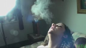 Thick Smoking Cougar BBW Gives Husband A Show Before She Fucks Him ( TEASER, wmv )