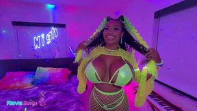 tia maria gets her enormous boobs soaked in sweat, drool and cum!