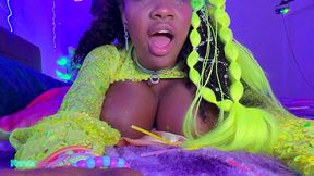 tia maria gets her enormous boobs soaked in sweat, drool and cum!
