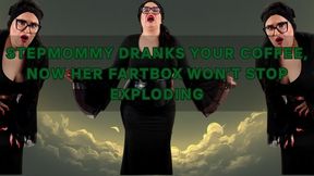 Stepmommy dranks your coffee, now her fartbox won’t stop exploding wmv