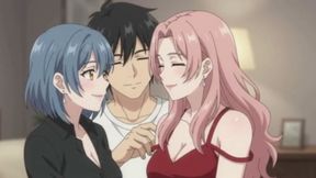 Birthday Surprise Threesome Girlfriend Brings a Friend as special gift