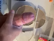 Construction Worker jerking off at Work