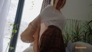 Cozy Skirt, Fiery Passion – A Playful Winter Afternoon on the Couch