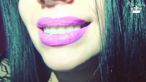 Purple Glossy Lips
