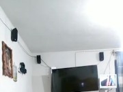 Mommy masturbates with VR glasses watching porn and imagining a big cock