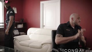 Black Aj Slammin' It Hard On White Cop - Big Dick Riding POV
