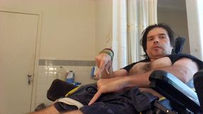 Kevy 69's Sexy Wheelchair Man Give you Two Orgasms to Cum with Him
