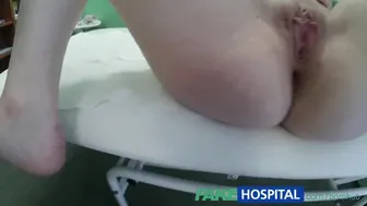 Hot patient gets a steamy pussy exam from the doctor