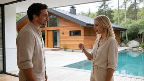 a sexy blonde stepdaughter gets fucked by her perverted stepfather s huge cock at their new cabin - (ai-generated video)