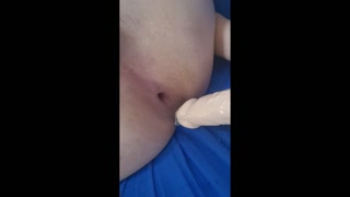 Trans girl's pussy swallows all the toys