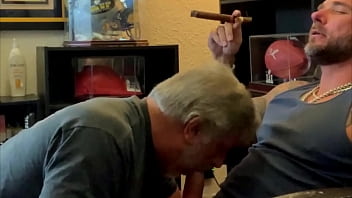 Jason Collins Blowjob while Smoking a Cigar