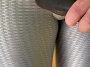 Cum explosion through spandex empty me