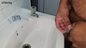 Pissing in a condom