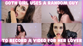 Goth Girl Uses a Random Guy for a Video