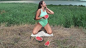 BELLY IS BIG AS A WATERMELOON!! (1280x1920 HD) MP4