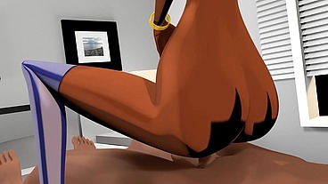 Miss isis Jones big black booty 3d cartoon