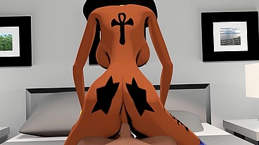 Miss isis Jones big black booty 3d cartoon