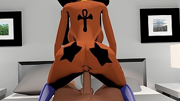 Miss isis Jones big black booty 3d cartoon