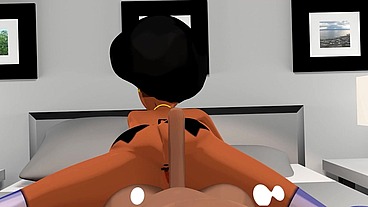 Miss isis Jones big black booty 3d cartoon