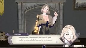 Mercedes Sin Gives Erotic Anime Blowjob In Fire Emblem Style Hentai