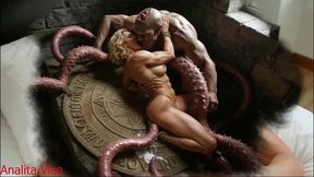 nightmare with a monster made my dripping pussy wet (by ai)