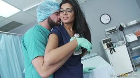 Sexy as hell doll in stockings Shazia Sahari fucked in the hospital
