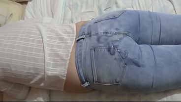 I pull up my jeans so my stepson can cum in my ass instead of fucking me_ he asks for anal sex.