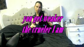 you get weaker the crueler I am (MOV)