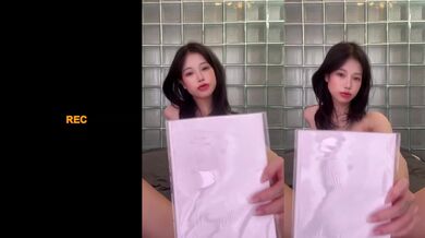 Thai girl flashes shaved pussy on onlyfans