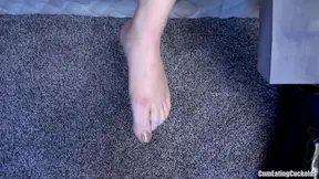 Cuckold watches as black cock fills his wife's tight pink pussy