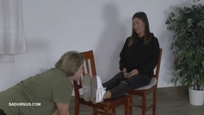 Around Mistress Natasa's legs Sneaker worship wmv