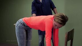 Cora caning by her master